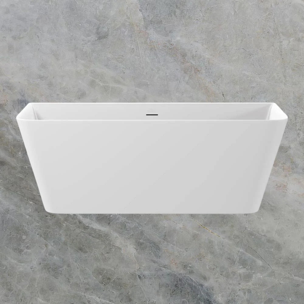 Villeroy & Boch Collaro 1650mm Back to Wall Bath CastStone White - Image 2
