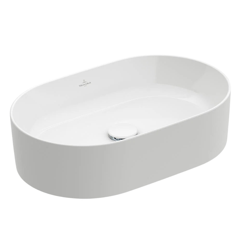 Villeroy & Boch Collaro Oval Vessel Basin Alpine White - Image 3