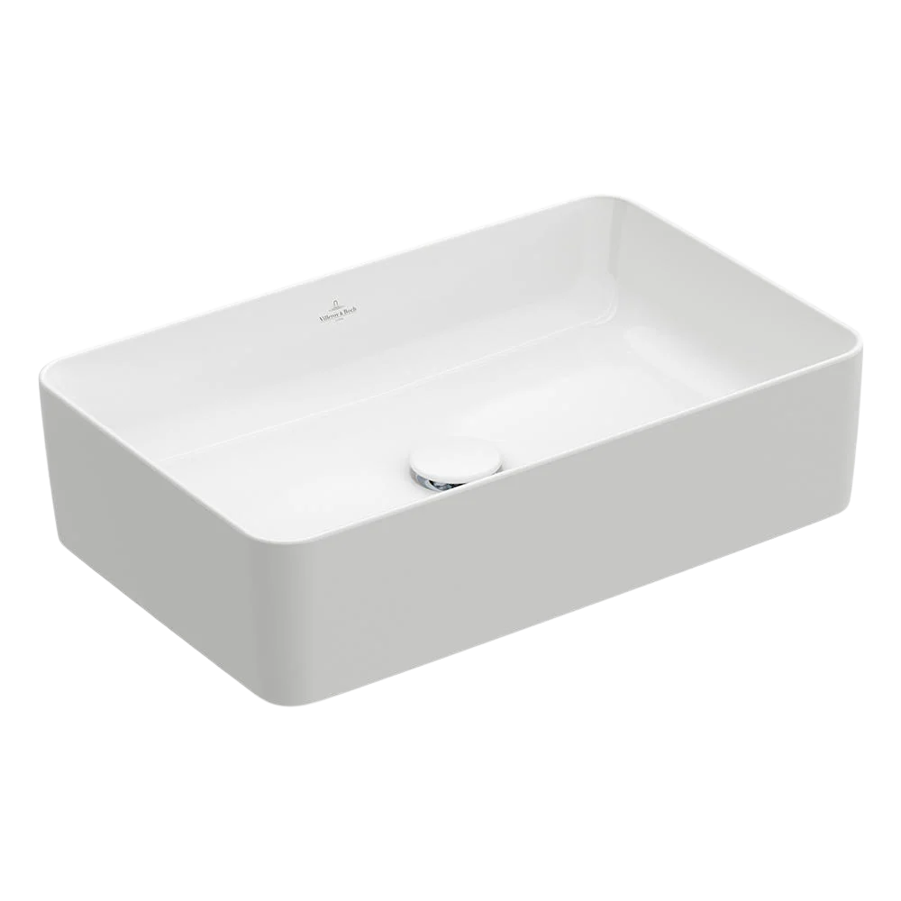 Villeroy & Boch Collaro Rectangular Vessel Basin Alpine White