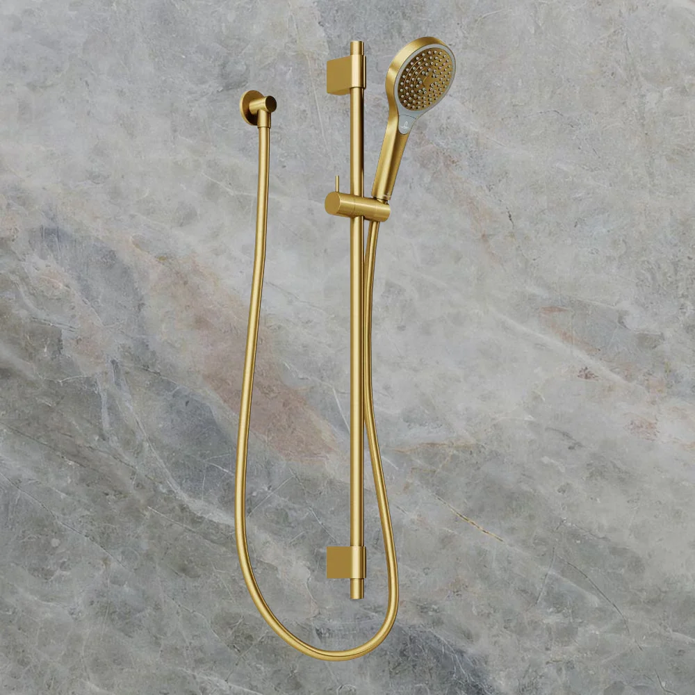 Villeroy & Boch Embrace Shower Rail Set Brushed Gold - Image 2