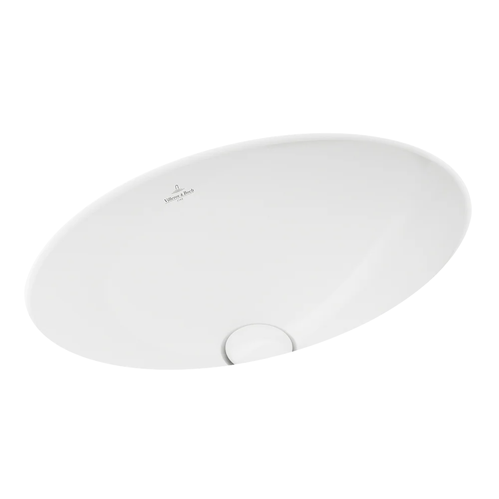 Villeroy & Boch Loop Slim 430mm Oval Under Counter Basin with Overflow Alpine White - Image 3