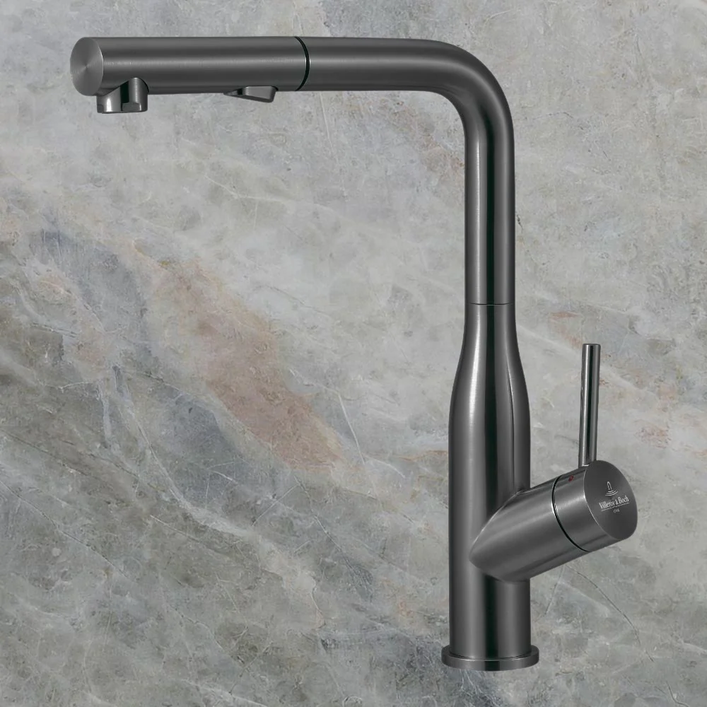 Villeroy & Boch Modern Steel 2.0 Kitchen Mixer Pull Out Spray Gunmetal Lead Free - Image 2