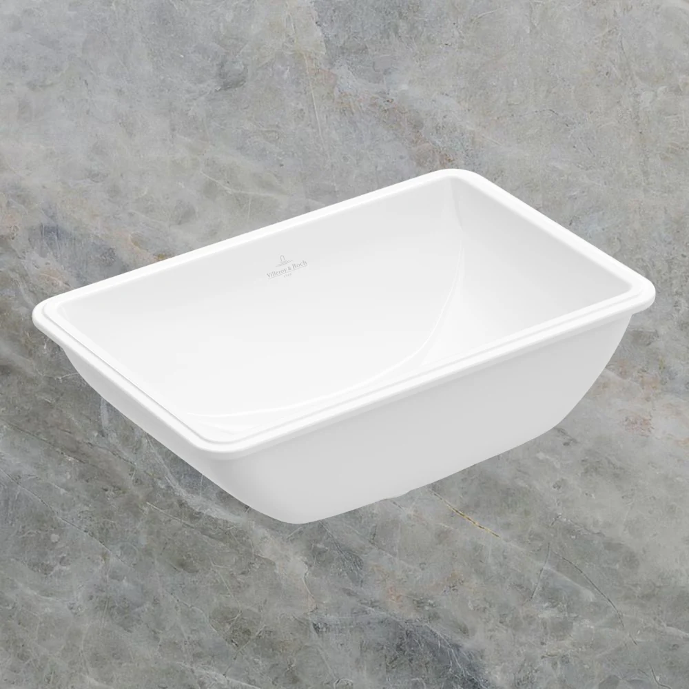 Villeroy & Boch O.Novo 545mm Rectangular Under Counter Basin Alpine White - Image 2