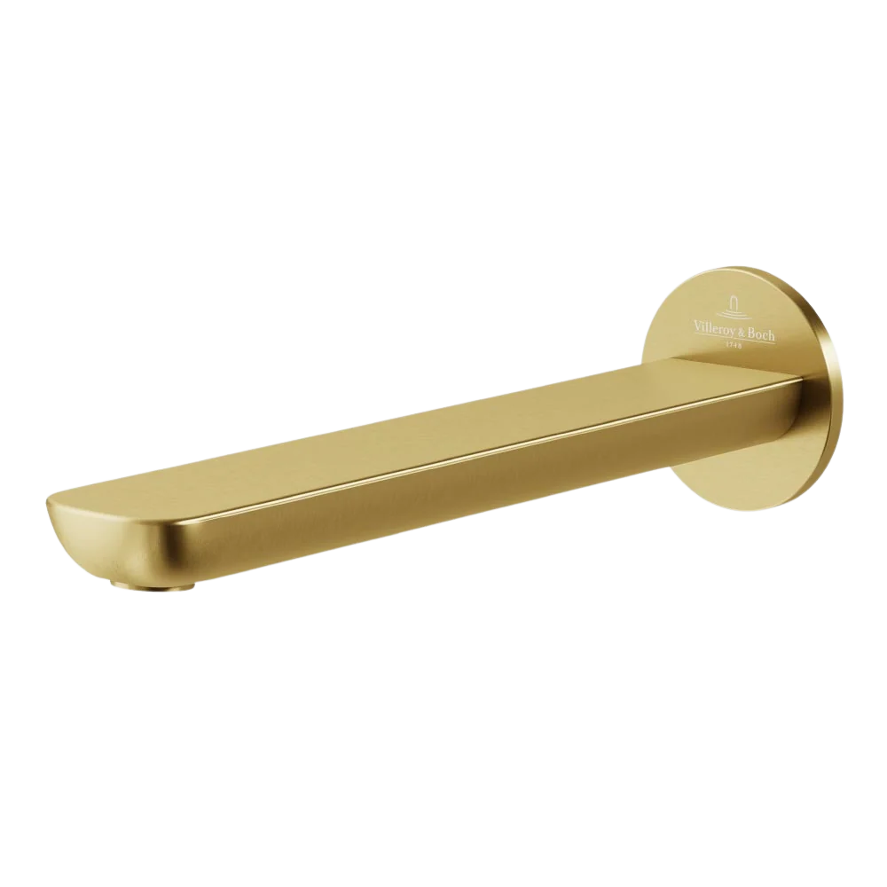 Villeroy & Boch O.Novo Bath Spout Brushed Gold Lead Free - Image 3