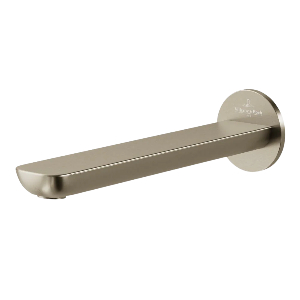 Villeroy & Boch O.Novo Bath Spout Brushed Nickel Lead Free - Image 3