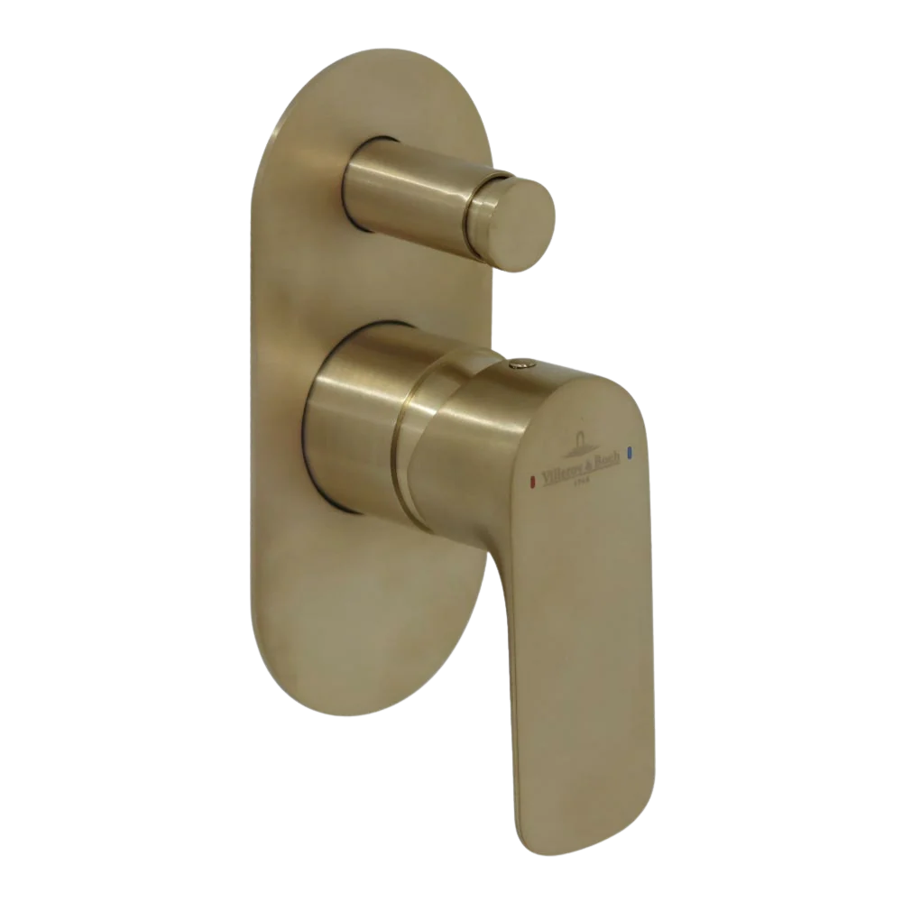Villeroy & Boch O.Novo Diverter Mixer Brushed Gold - Image 3