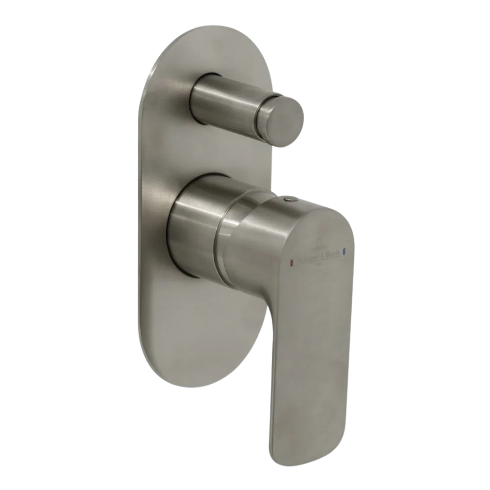 Villeroy & Boch O.Novo Diverter Mixer Brushed Nickel - Image 3