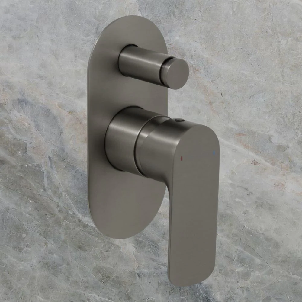 Villeroy & Boch O.Novo Diverter Mixer Gunmetal - Image 2