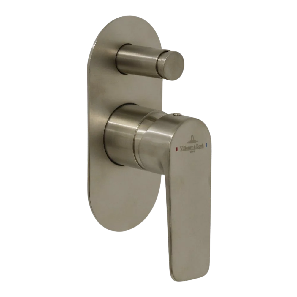 Villeroy & Boch O.Novo Style Diverter Mixer Brushed Nickel - Image 3