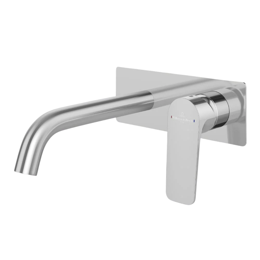 Villeroy & Boch O.Novo Style S Rectangular Wall Mounted Basin Mixer Chrome Lead Free - Image 3