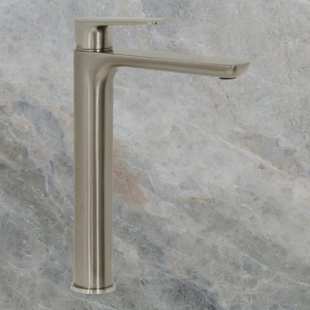 Villeroy & Boch O.Novo Style Vessel Basin Mixer Brushed Nickel Lead Free - Image 2