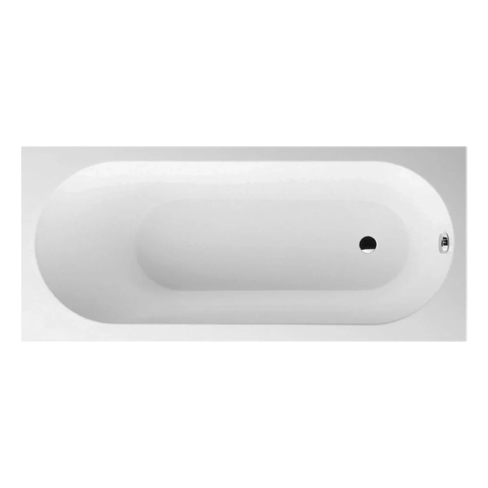Villeroy & Boch Oberon 1700mm Drop In Bath with White Overflow White - Image 3