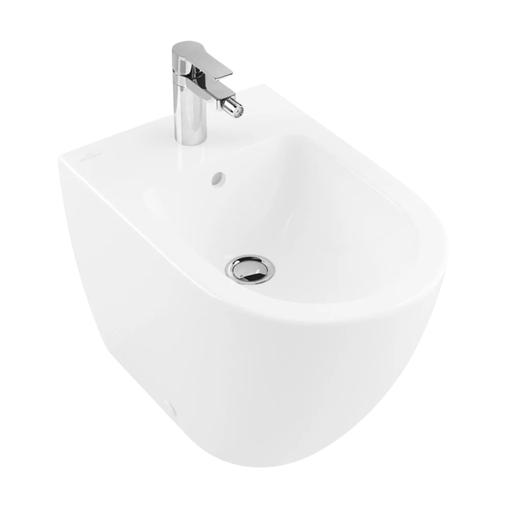 Villeroy & Boch Subway 2.0 Wall Faced Bidet 1 Tap Hole Alpine White