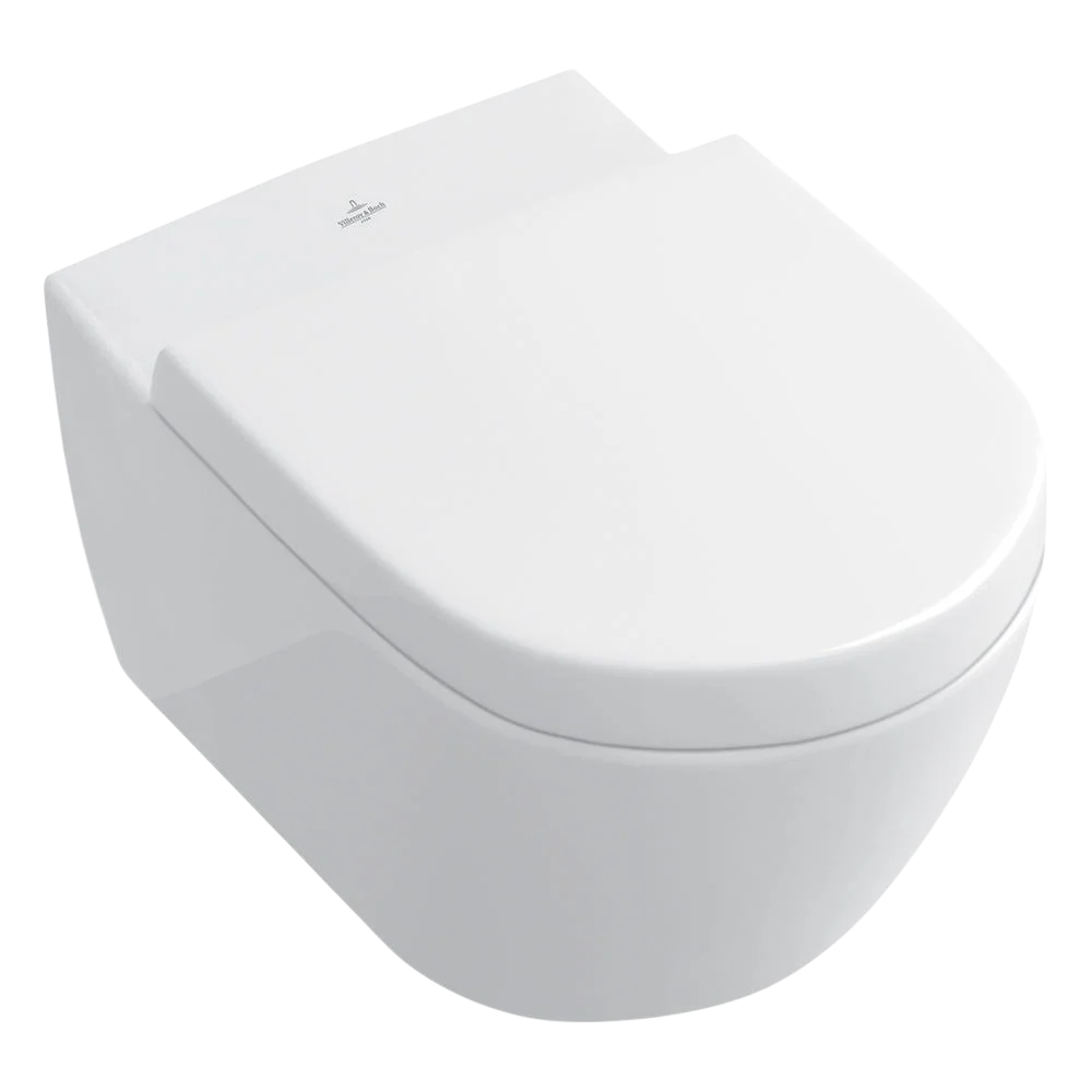 Villeroy & Boch Subway 2.0 DirectFlush Wall Hung Toilet Pan and Seat CeramicPlus Alpine White - Image 3