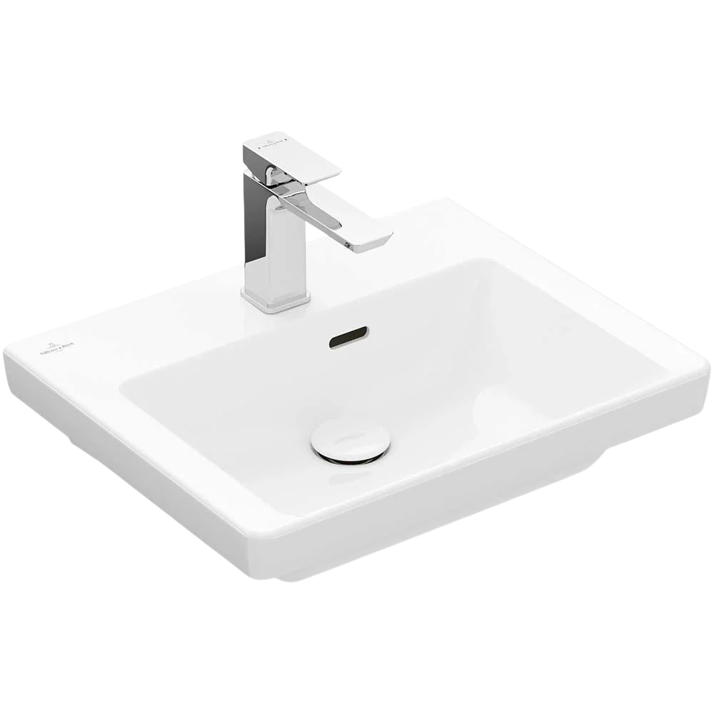 Villeroy & Boch Subway 3.0 500mm Wall Hung Basin with Overflow 1 Tap Hole Alpine White