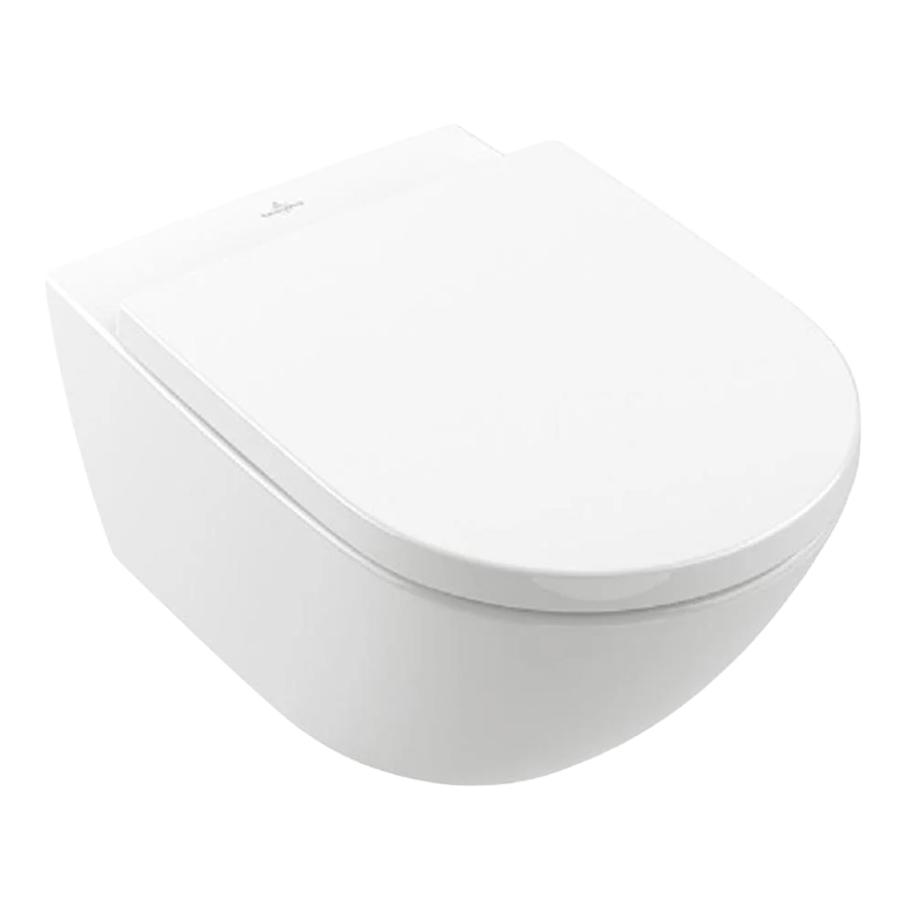 Villeroy & Boch Subway 3.0 TwistFlush Wall Hung Toilet Pan and Seat Alpine White