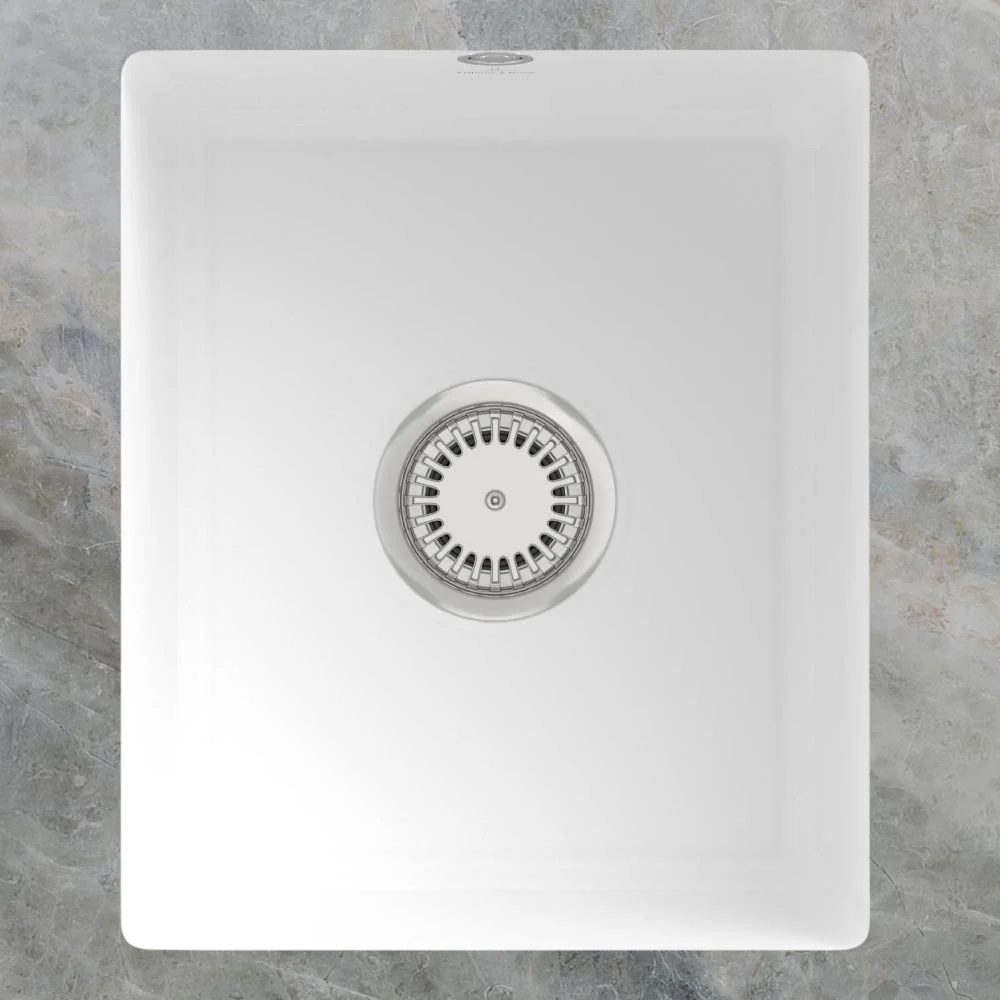Villeroy & Boch Subway 45 375mm Rectangular Under Counter Sink with Overflow Alpine White - Image 2