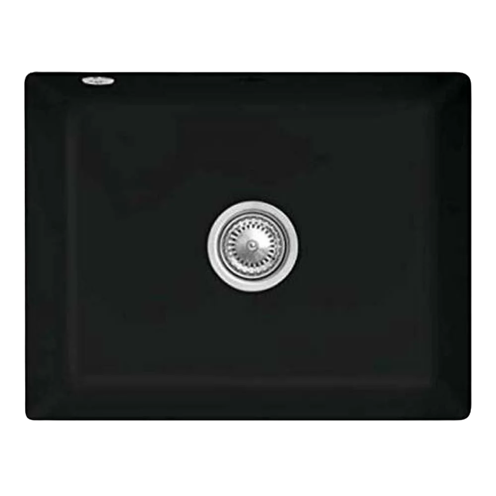 Villeroy & Boch Subway 60 545mm Rectangular Under Counter Sink with Overflow Pure Black - Image 3