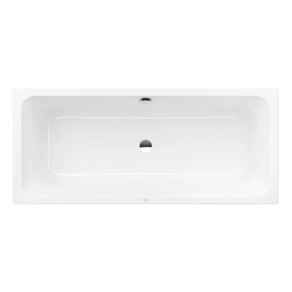 Villeroy & Boch Targa 1600mm Drop In Bath with White Overflow White - Image 3