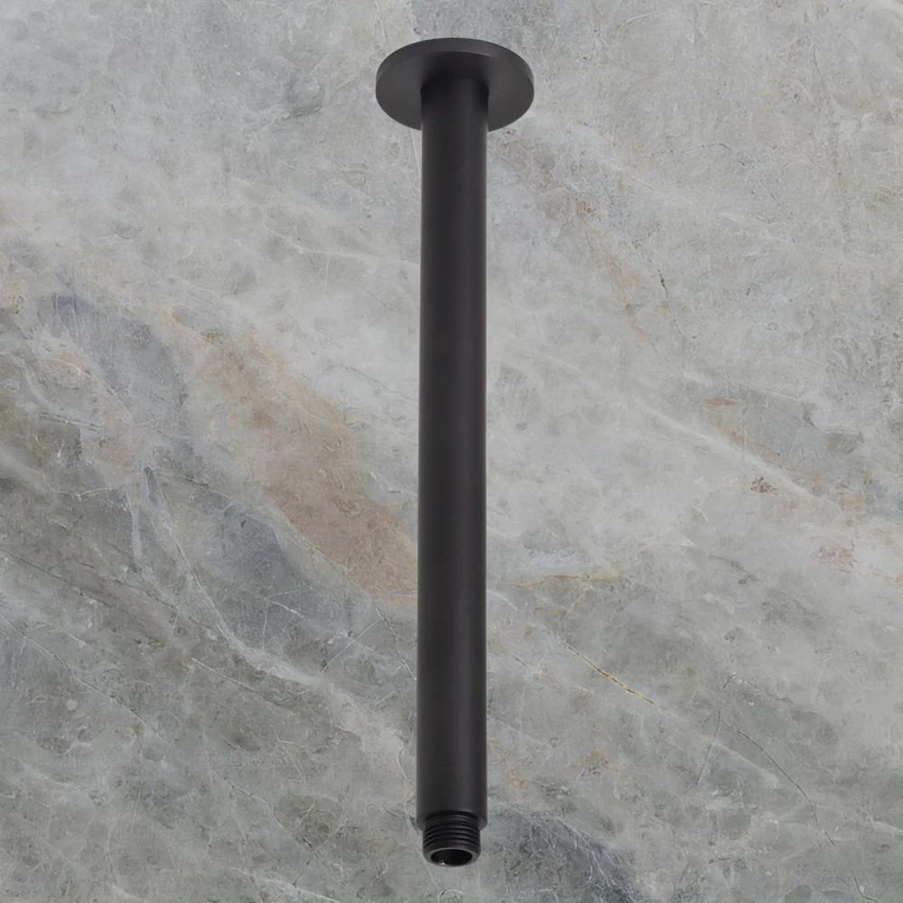 Villeroy & Boch Universal Ceiling Dropper 300mm Matte Black - Image 2