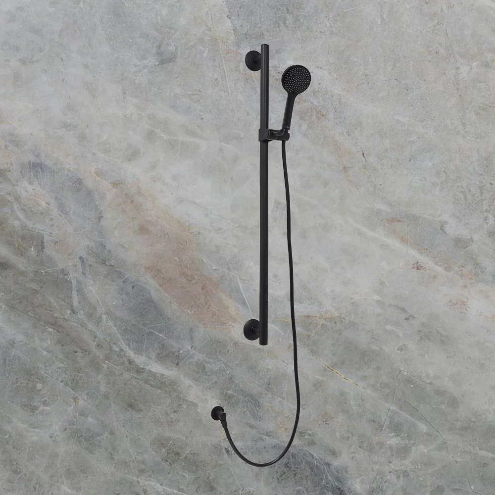Villeroy & Boch ViCare Trio Designer 32 Shower Rail Set Matte Black - Image 2
