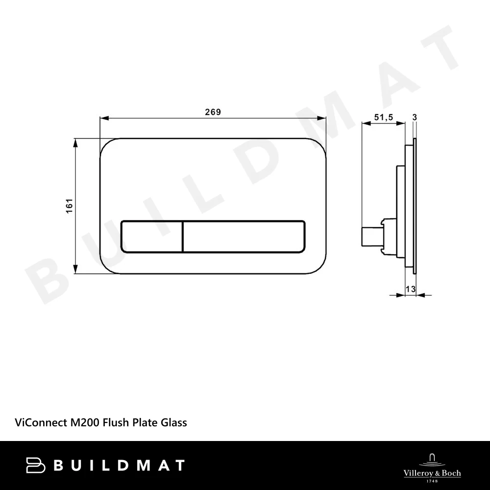 Villeroy & Boch ViConnect M200 Flush Plate Gloss White - Image 4