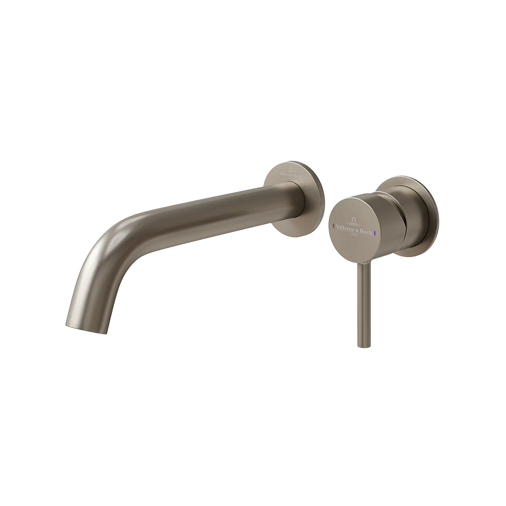 Villeroy & Boch Vita 25mm Wall Mounted Basin Mixer Brushed Nickel Lead Free - Image 3