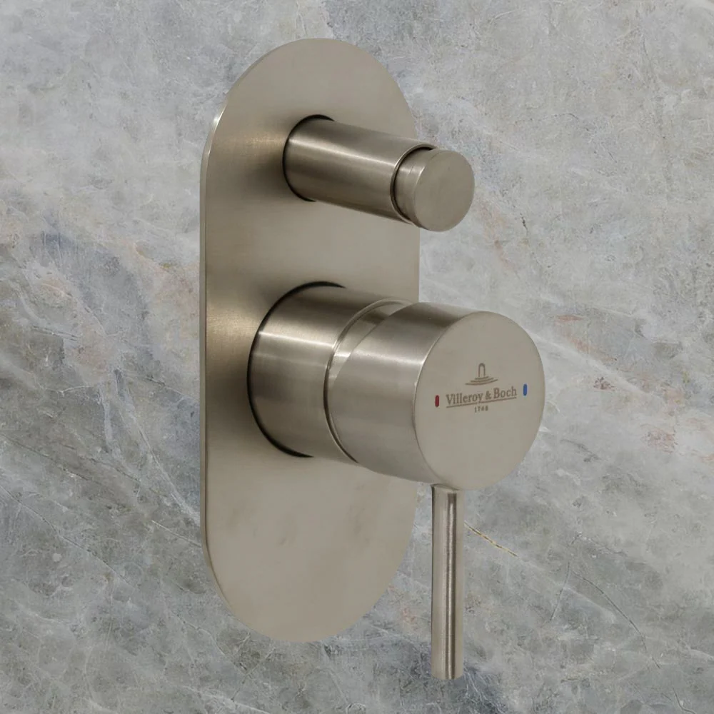 Villeroy & Boch Vita Diverter Mixer Brushed Nickel Lead Free - Image 2