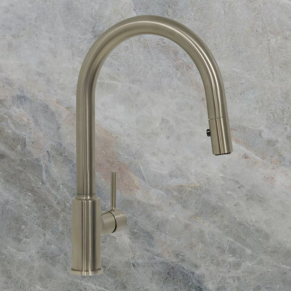 Villeroy & Boch Vita Kitchen Mixer Pull Out Spray Brushed Nickel Lead Free - Image 2