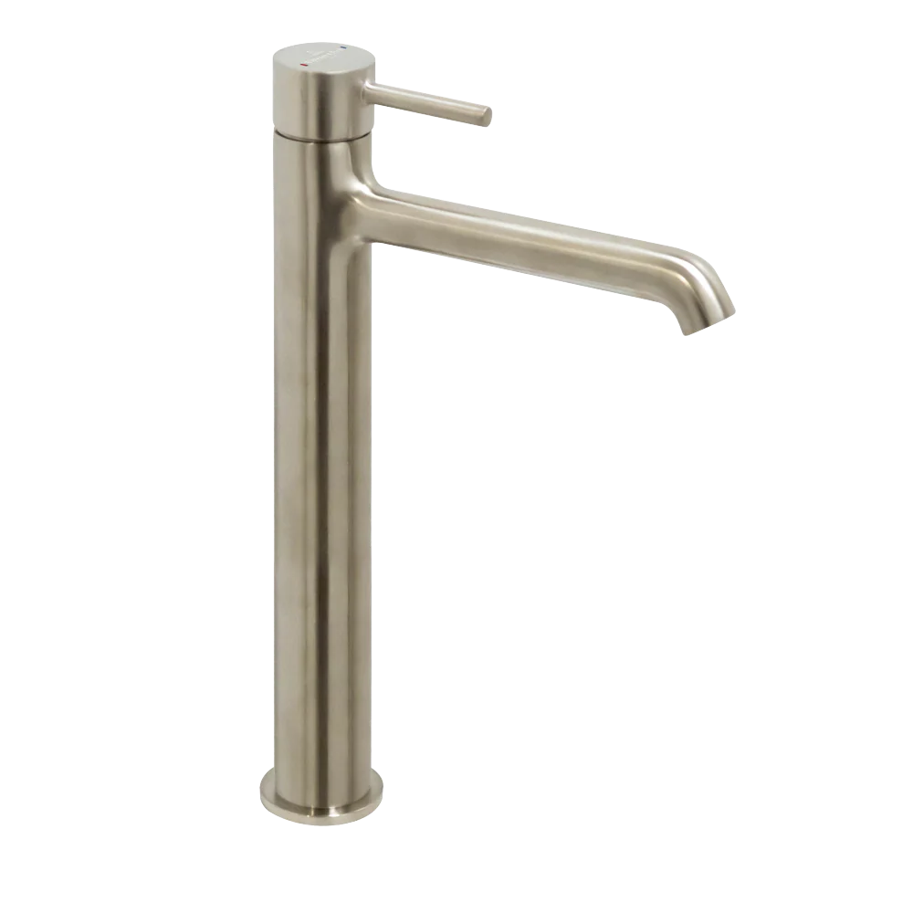 Villeroy & Boch Vita Vessel Basin Mixer Brushed Nickel - Image 3
