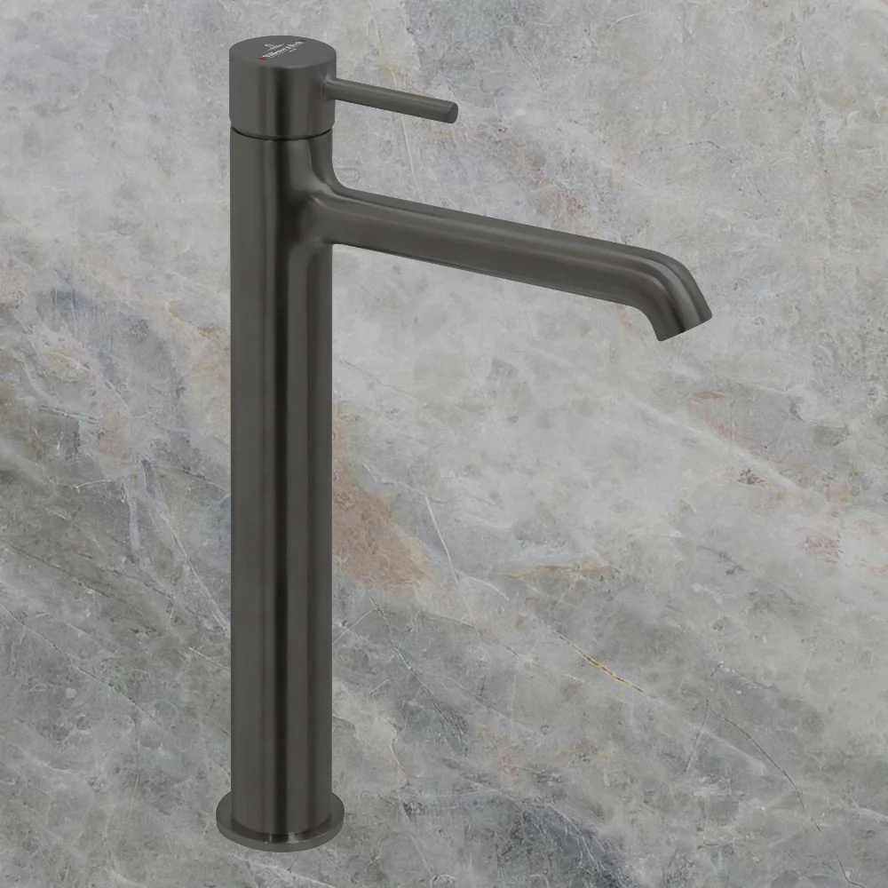 Villeroy & Boch Vita Vessel Basin Mixer Gunmetal - Image 2