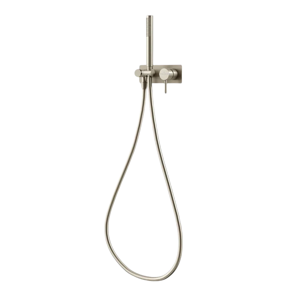Villeroy & Boch Vita Wall Mounted Bath Shower Set Brushed Nickel - Image 3