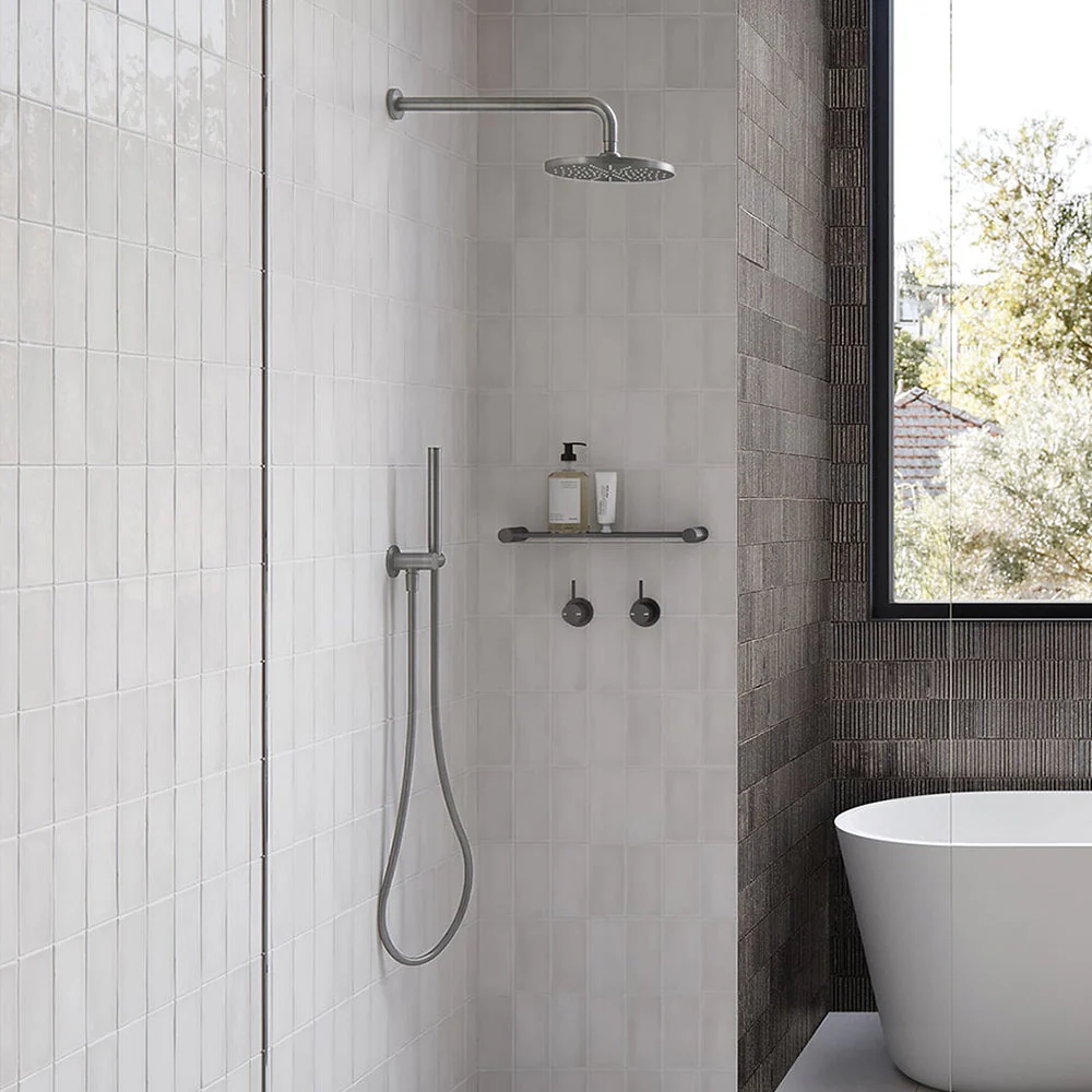 Phoenix Vivid Slimline Microphone Hand Shower Brushed Nickel - Image 2