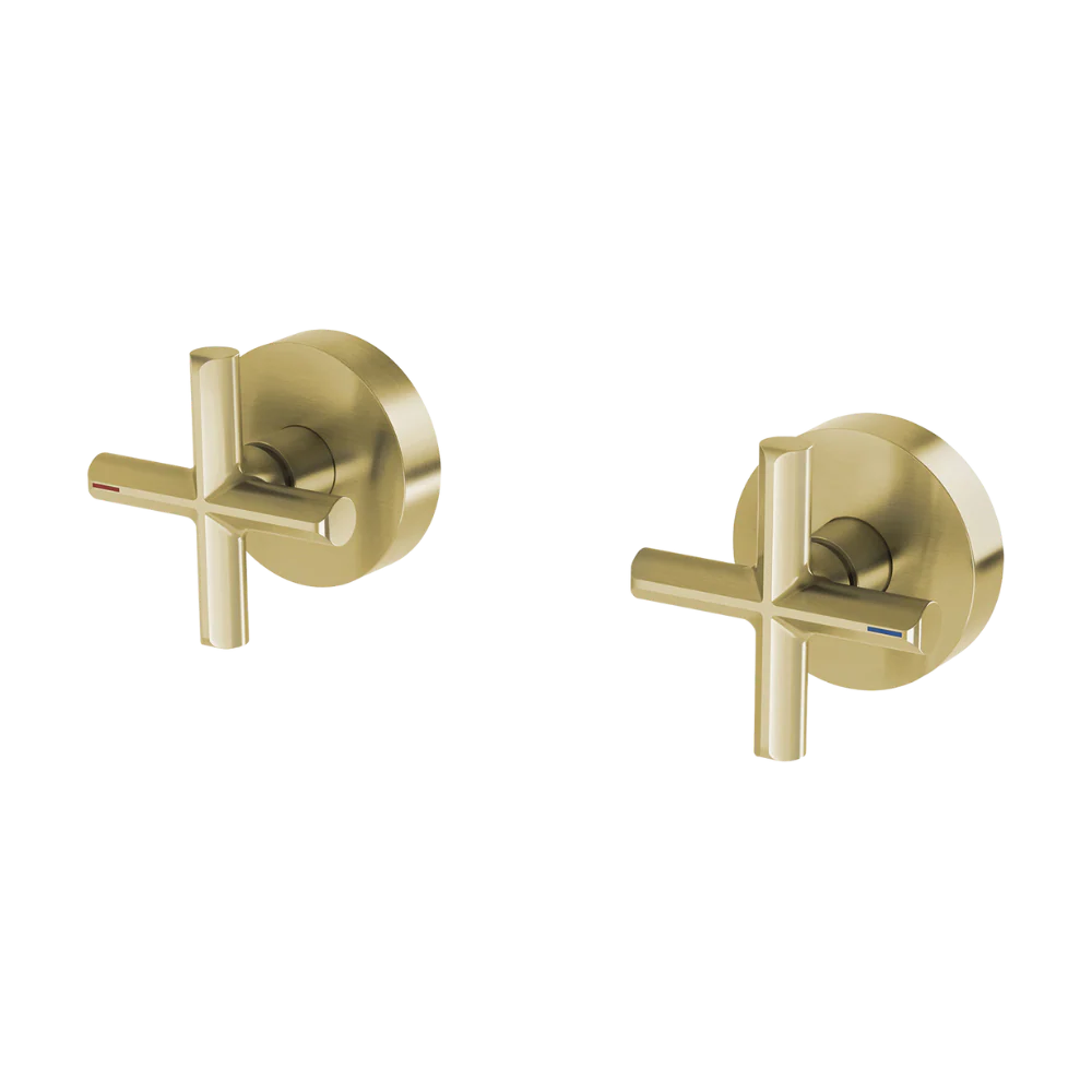 Phoenix Vivid Slimline Plus Wall Top Assemblies Brushed Gold