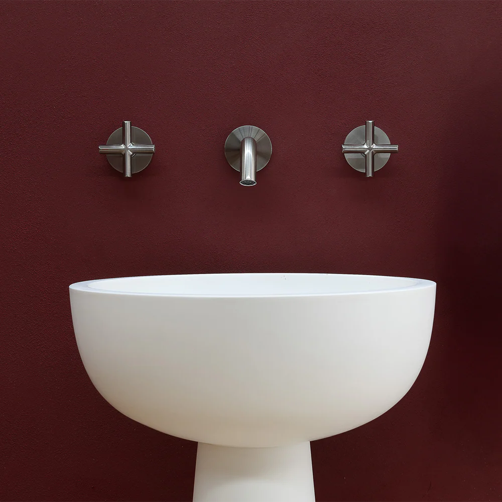 Phoenix Vivid Slimline Plus Wall Top Assemblies Lead Free Brushed Nickel - Image 2