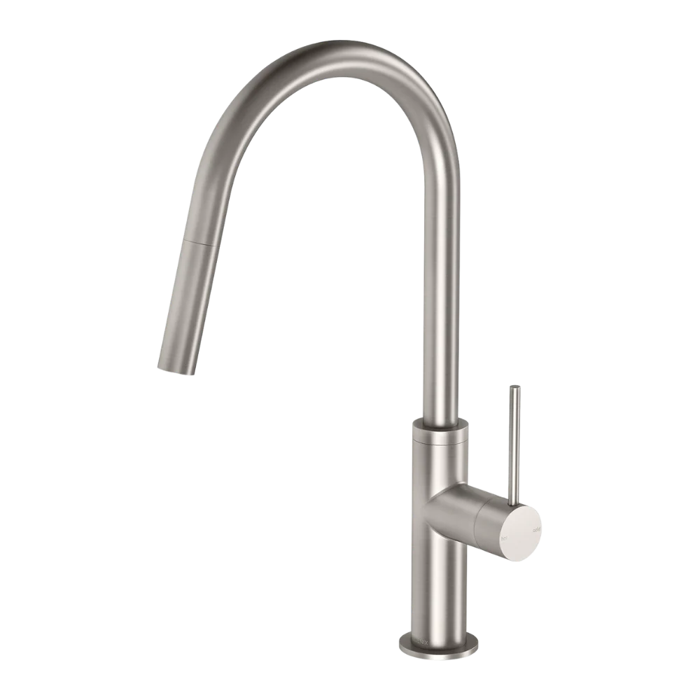 Phoenix Vivid Slimline Pull Out Sink Mixer 200mm Lead Free Brushed Nickel