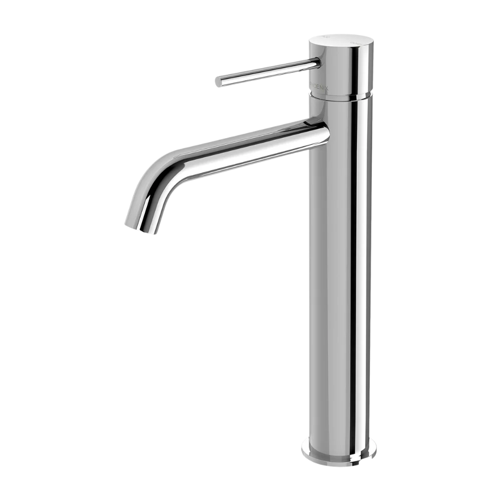 Phoenix Vivid Slimline Vessel Mixer Curved Outlet Chrome - Image 3