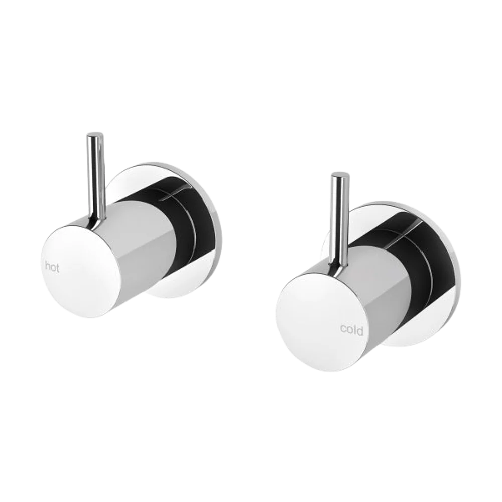 Phoenix Vivid Slimline Wall Top Assemblies 15mm Extended Spindles Chrome