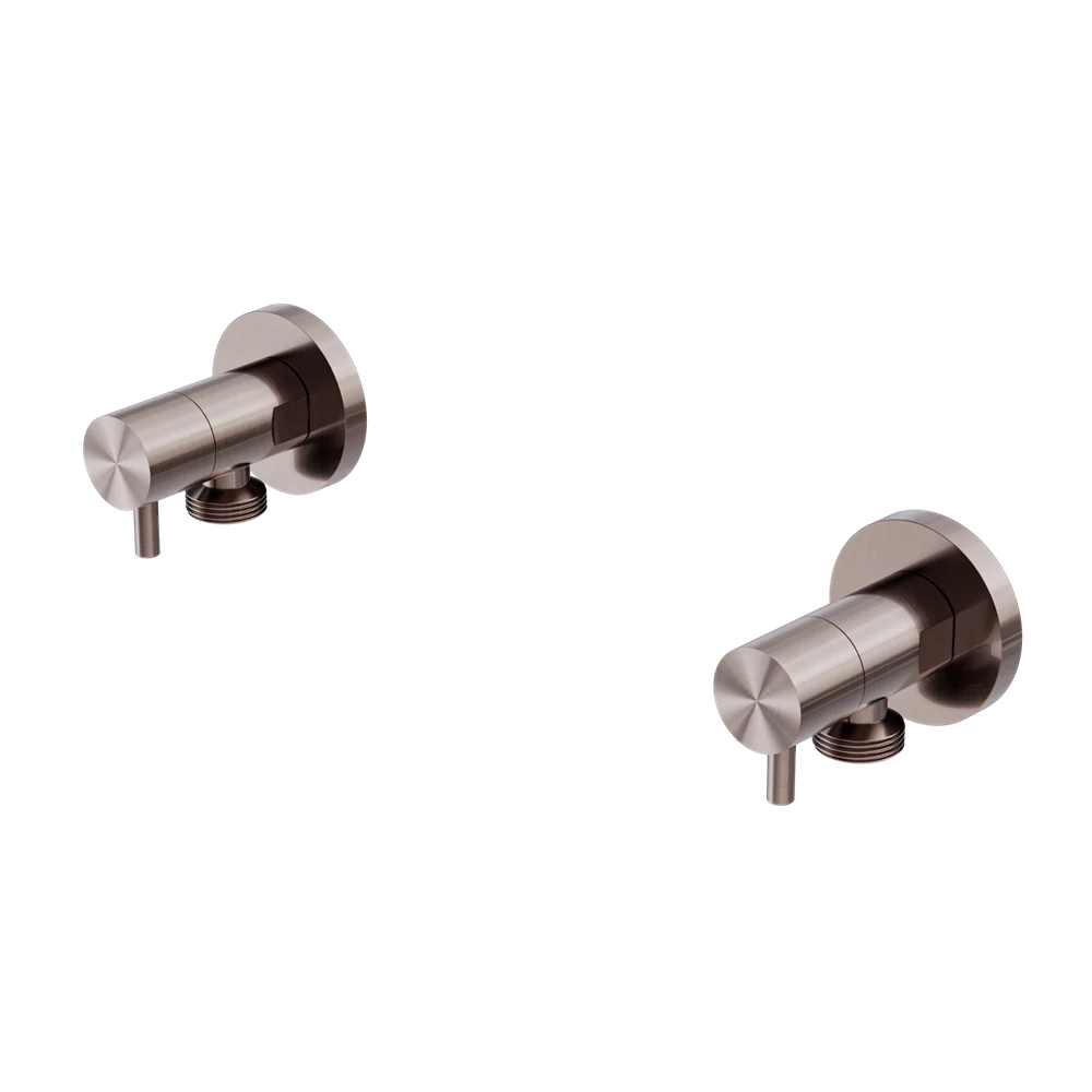 Nero Washing Machine Tap Set Brushed Bronze - Image 3