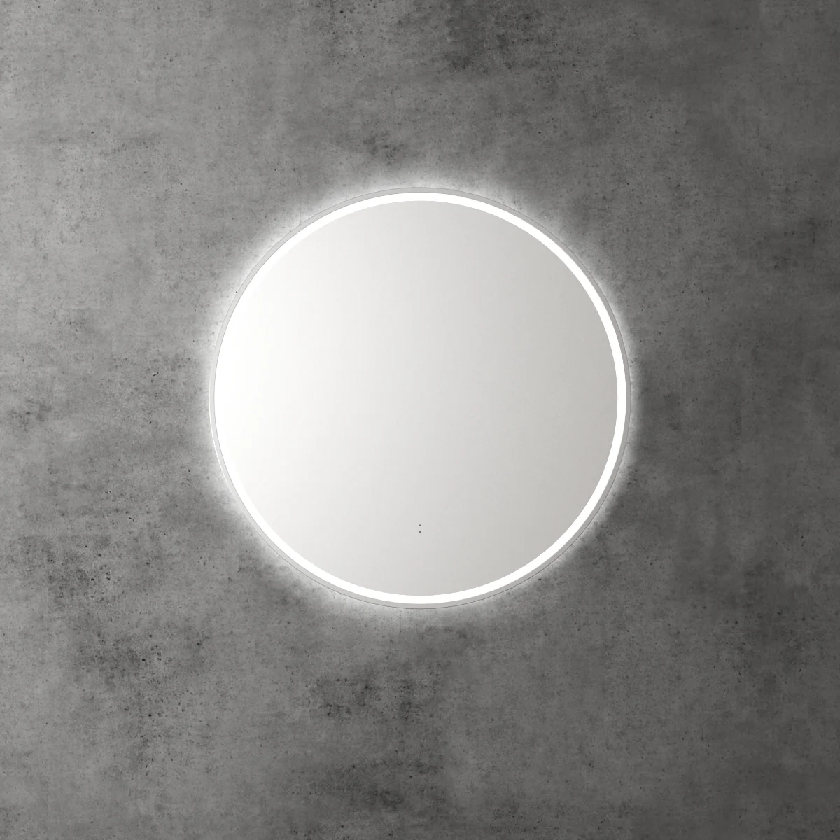 Aulic Windsor Round LED Mirror 700mm Brushed Nickel - Image 2