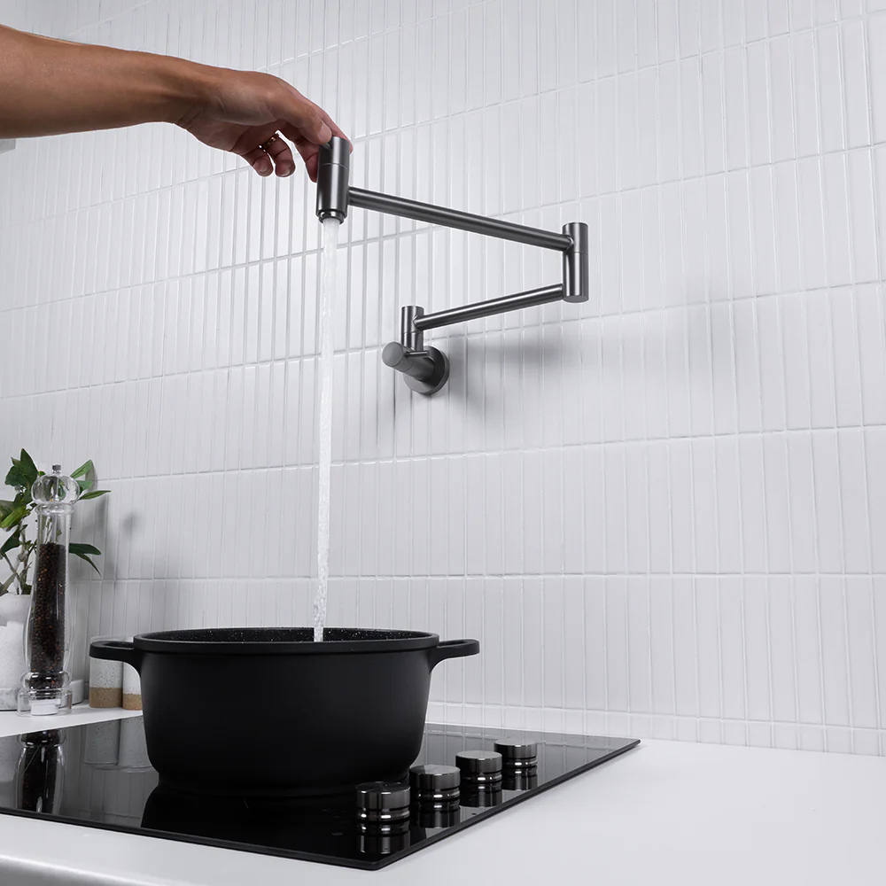 Alma Winslow Wall Pot Filler Brushed Gunmetal - Image 2
