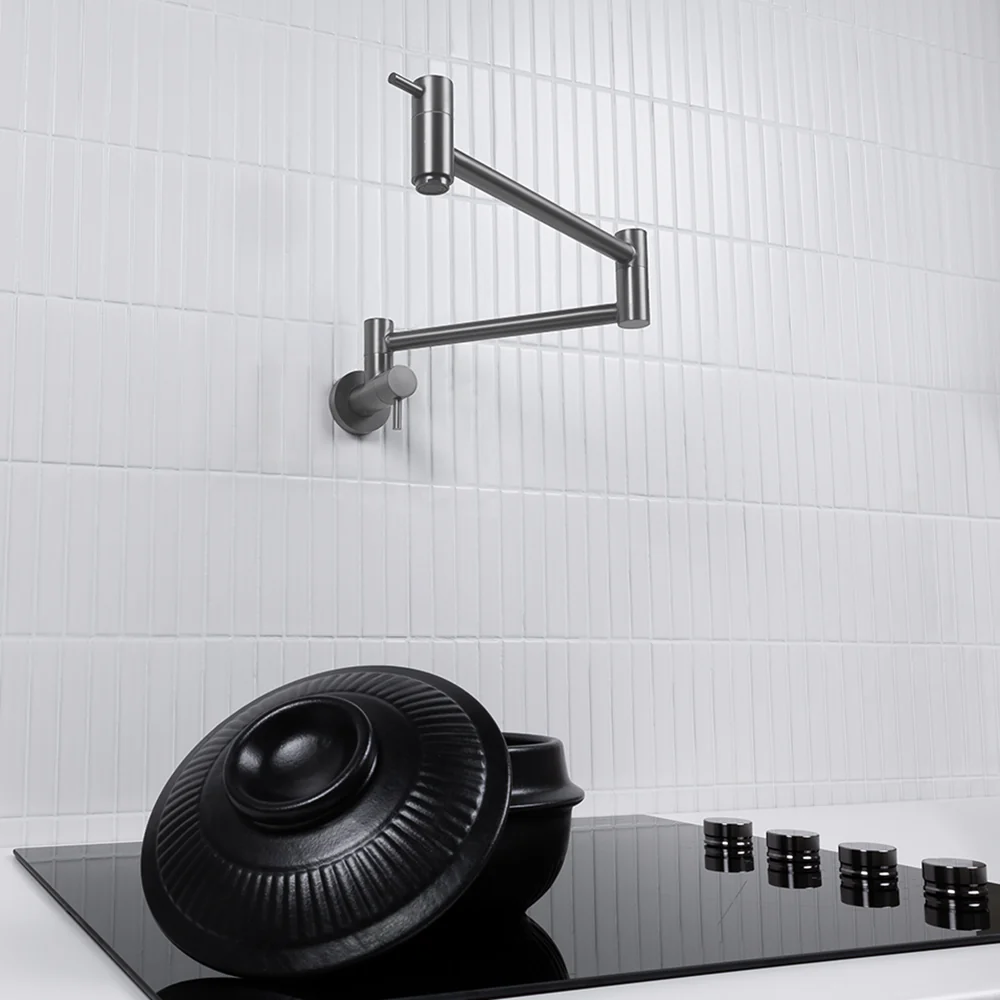 Alma Winslow Wall Pot Filler Brushed Gunmetal - Image 4