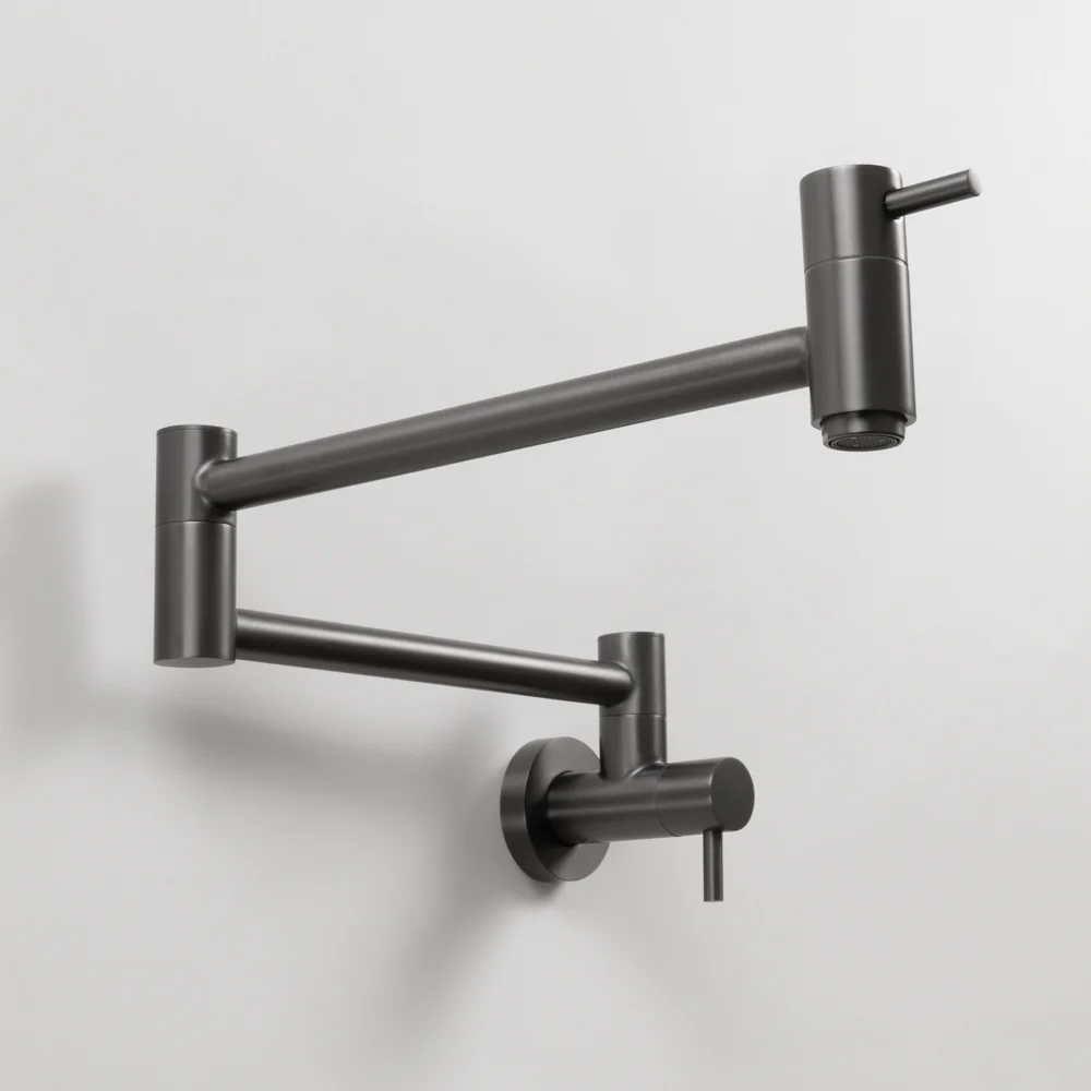 Alma Winslow Wall Pot Filler Brushed Gunmetal - Image 5