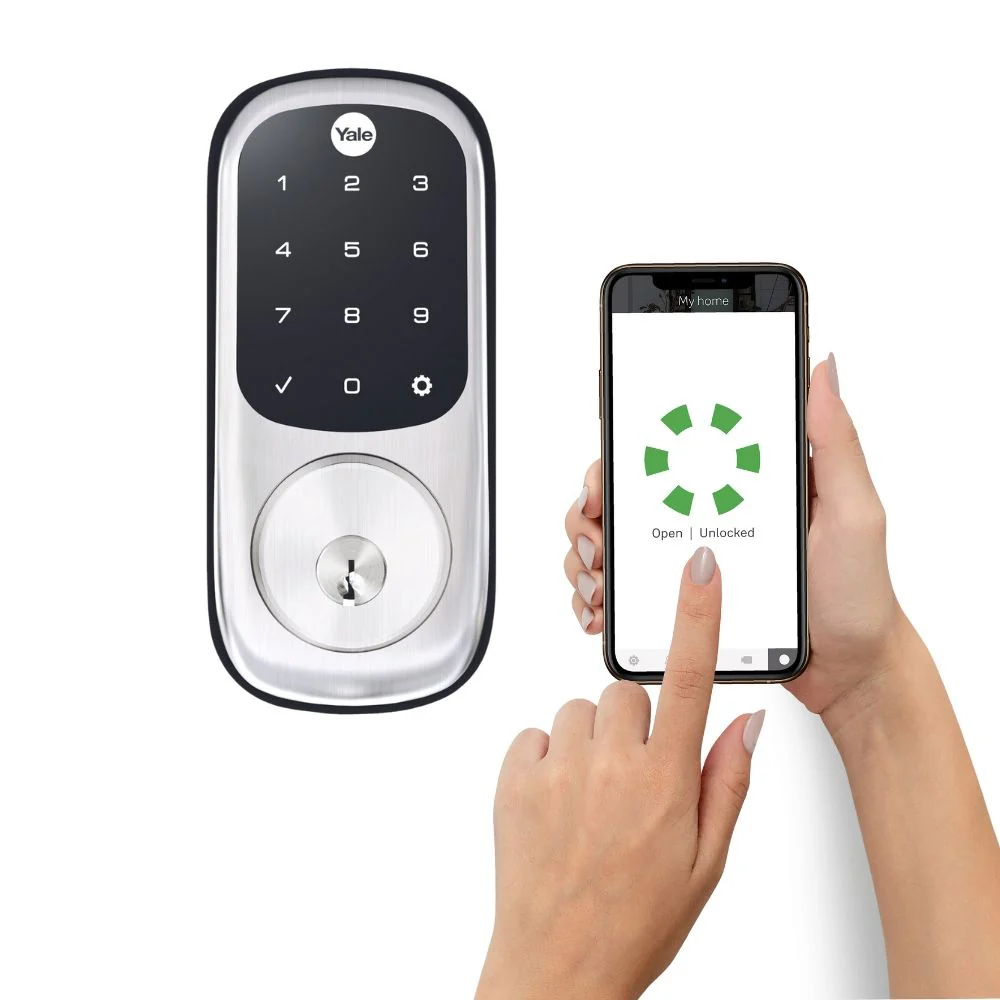 Yale Assure Keyed Electronic Digital Deadbolt Satin Chrome with Home Module - Image 4
