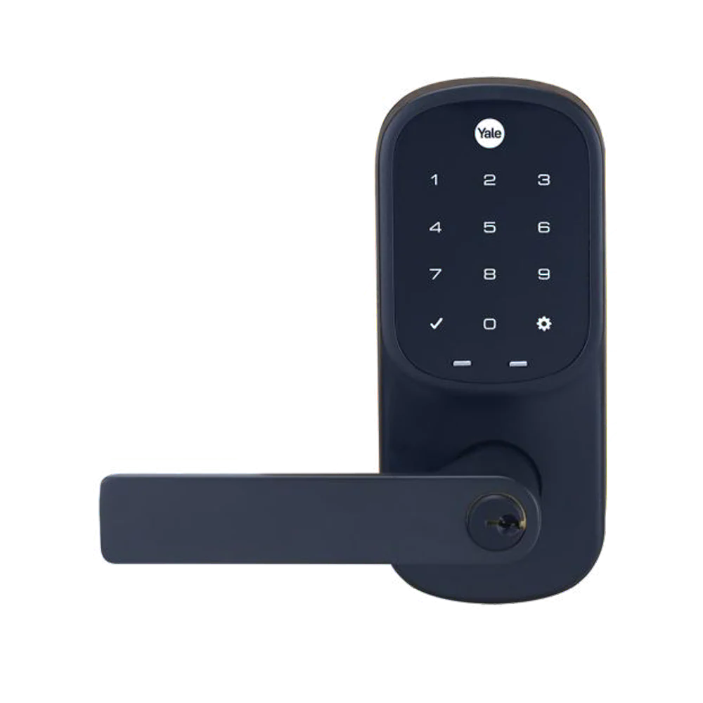 Yale Assure Keyed Lever Matte Black with Home Module