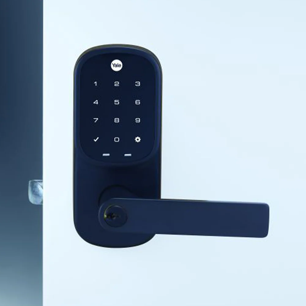 Yale Assure Keyed Lever Matte Black with Home Module - Image 2
