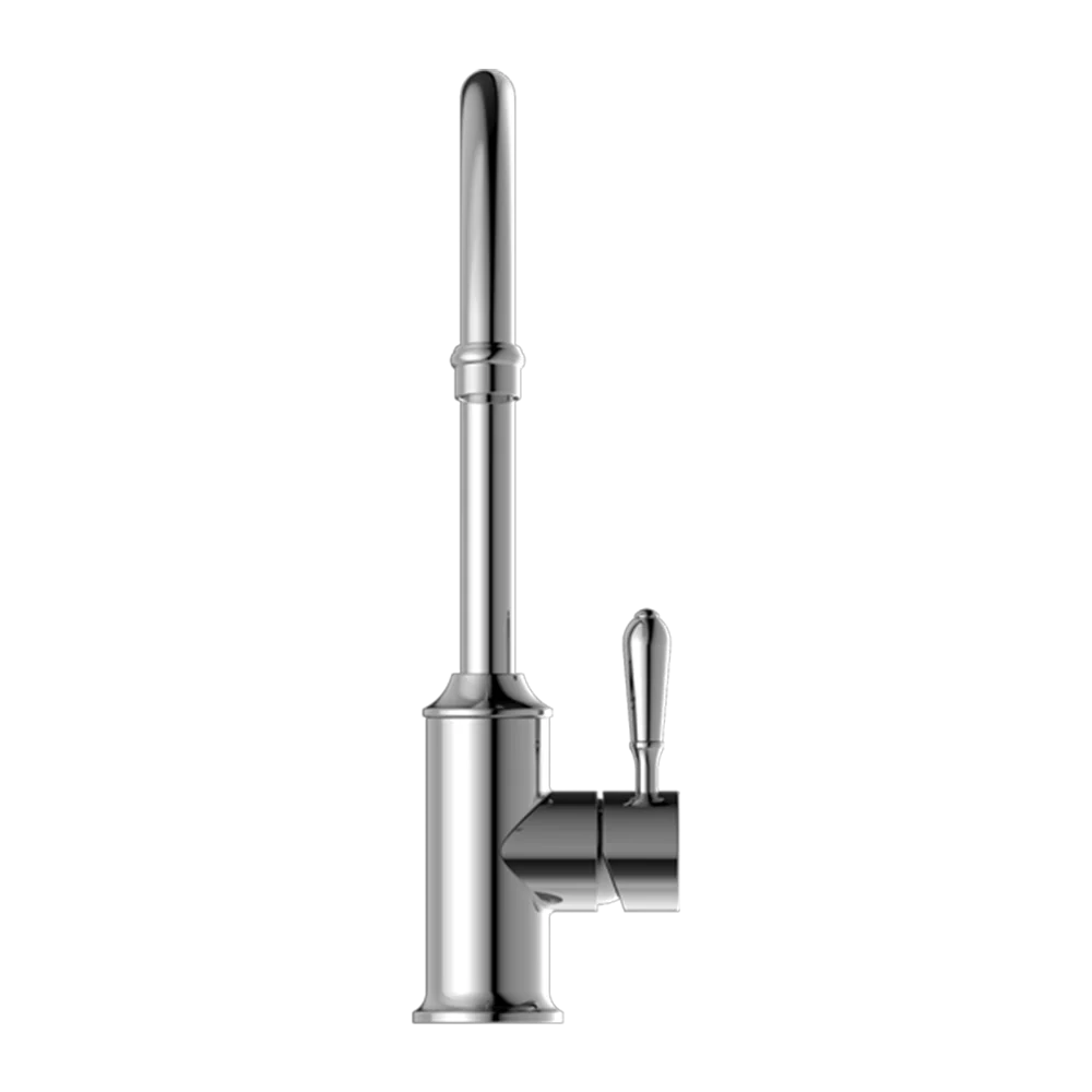 Nero York Kitchen Mixer Gooseneck Spout with Metal Lever Chrome - Image 4
