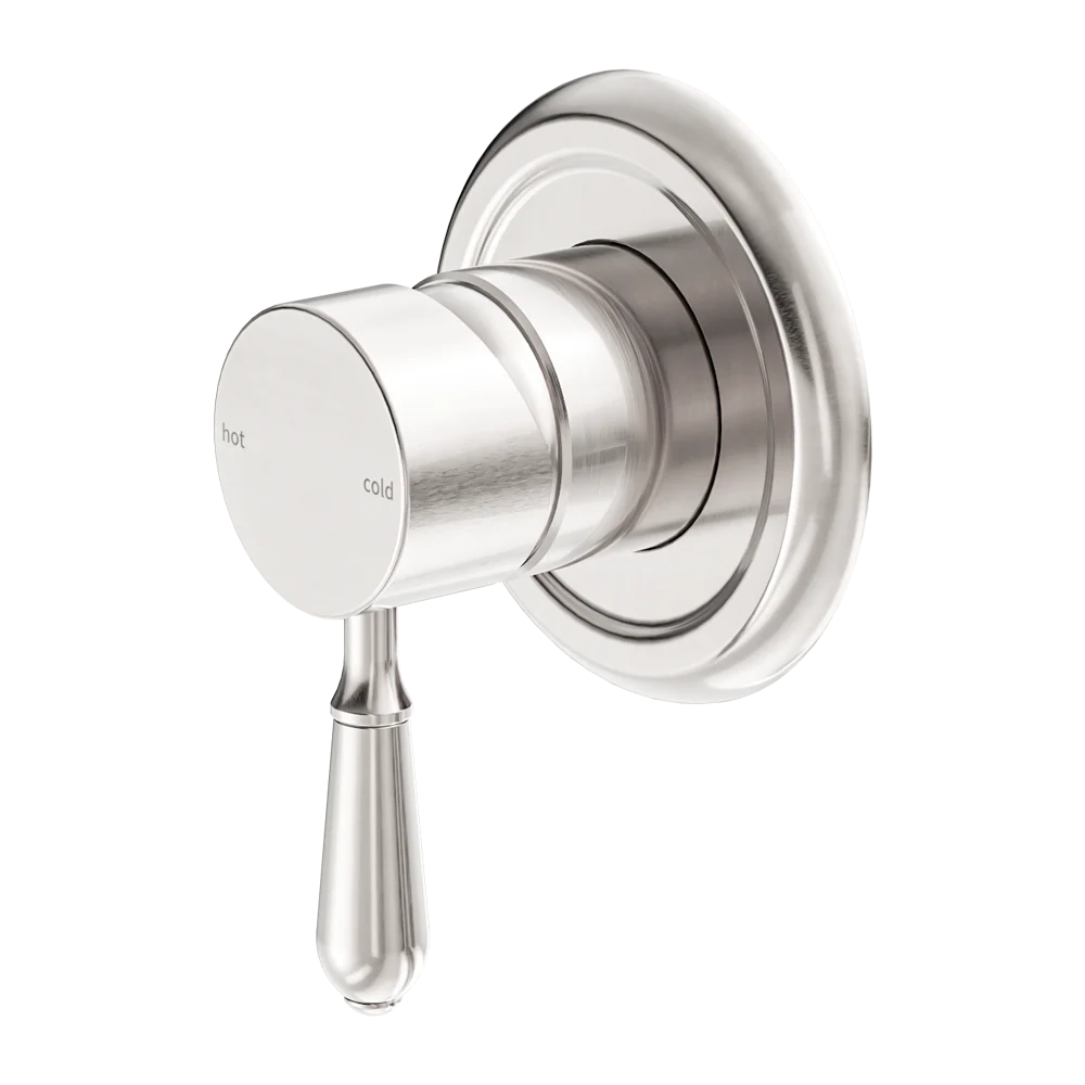 Nero York Shower Mixer with Metal Lever Brushed Nickel - Image 3