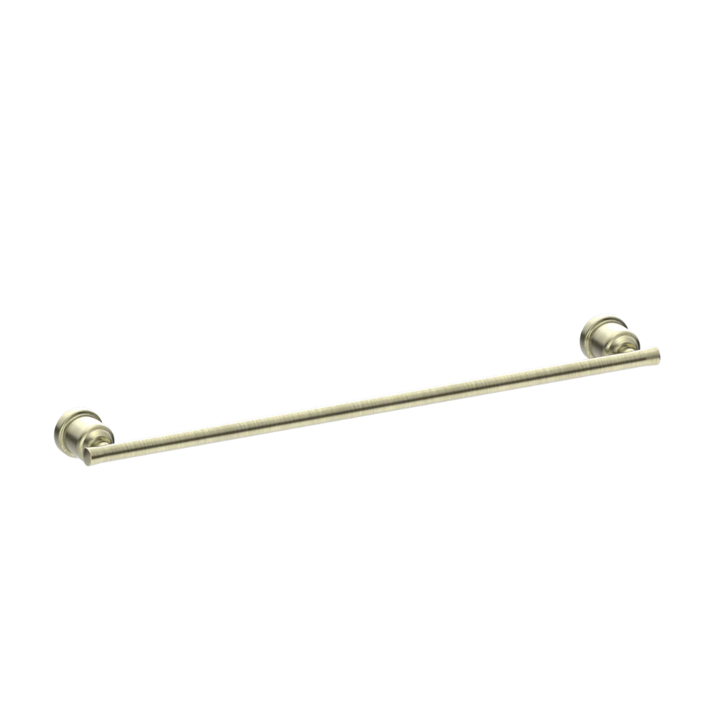 Nero York Single Towel Rail 600mm Aged Brass - Image 3