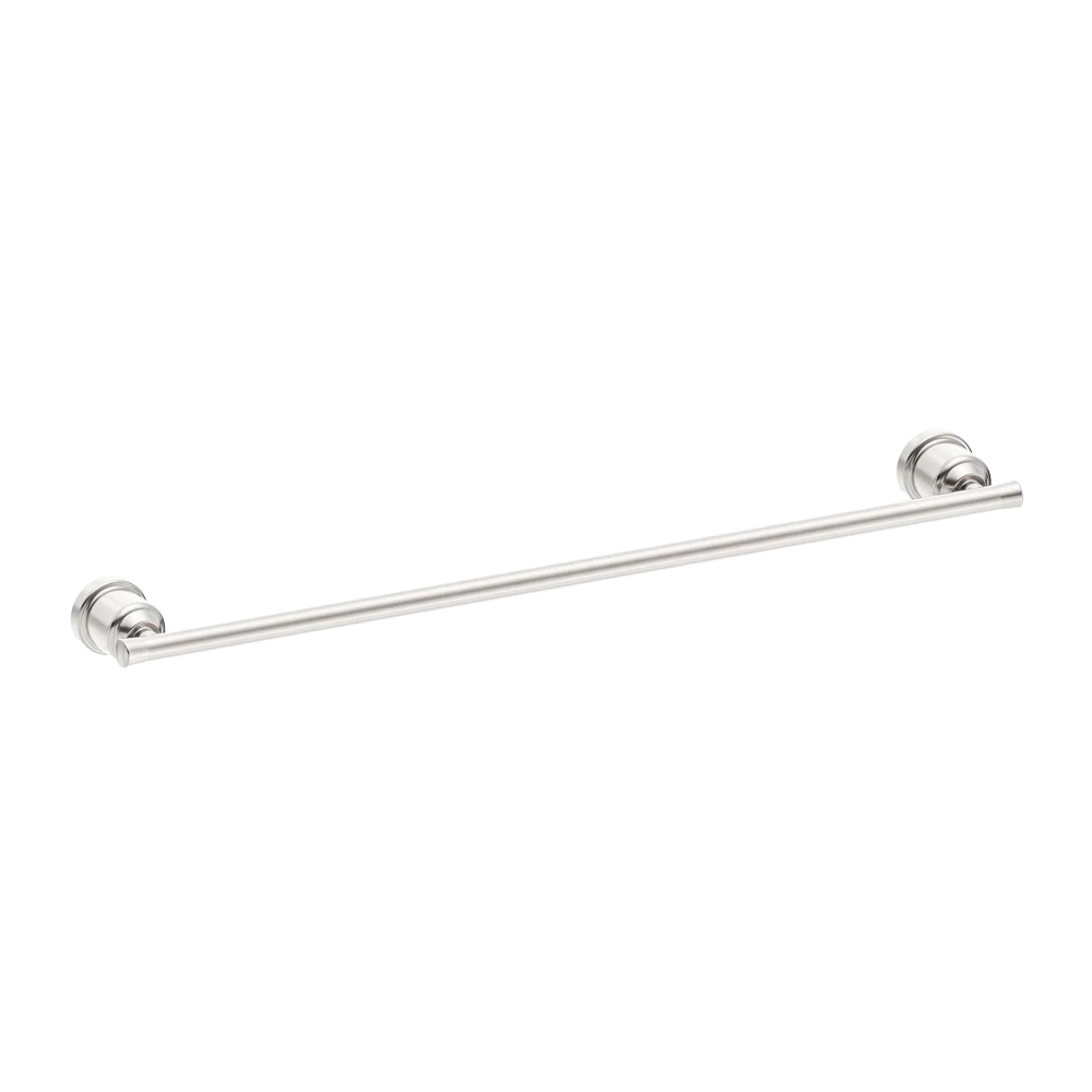 Nero York Single Towel Rail 600mm Brushed Nickel - Image 3